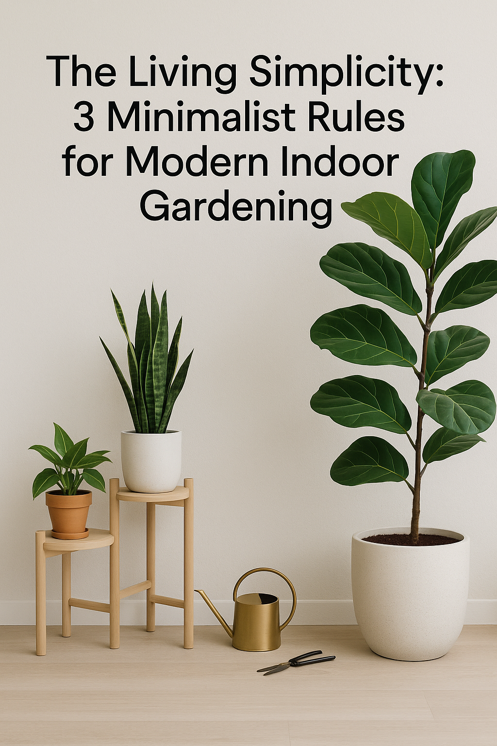 The Living Simplicity: 3 Minimalist Rules for Modern Indoor Gardening
