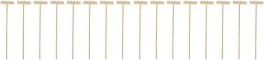 EXCEART 16 Pcs Mini Rake Zen Garden Tool Rake Desktop Zen Decor Zen Sand Rake Miniature Rake Dollhouse Rakes Tabletop Wooden Toys Zen Garden Accessory Juicy Bamboo Beech Child