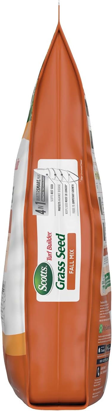 Scotts Turf Builder Grass Seed Fall Overseeding Mix, Thickens & Strengthen to Help Prevent Future Weeds, 15 lbs.