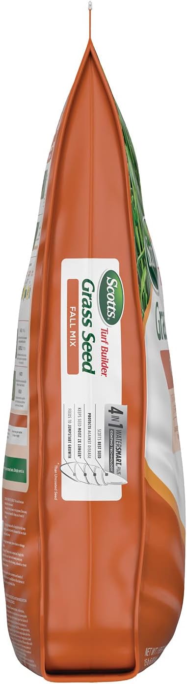 Scotts Turf Builder Grass Seed Fall Overseeding Mix, Thickens & Strengthen to Help Prevent Future Weeds, 15 lbs.