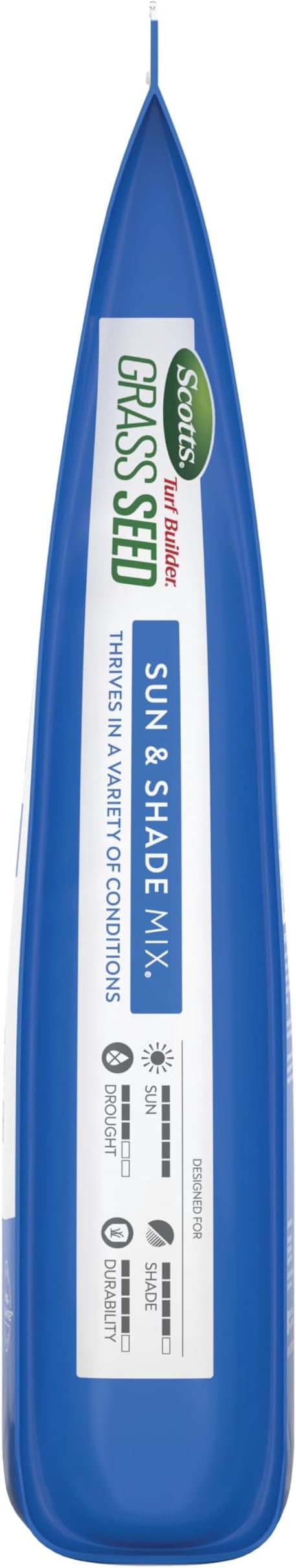 Scotts Turf Builder Grass Seed Sun & Shade Mix with Fertilizer and Soil Improver, Thrives in Many Conditions, 32 lbs.