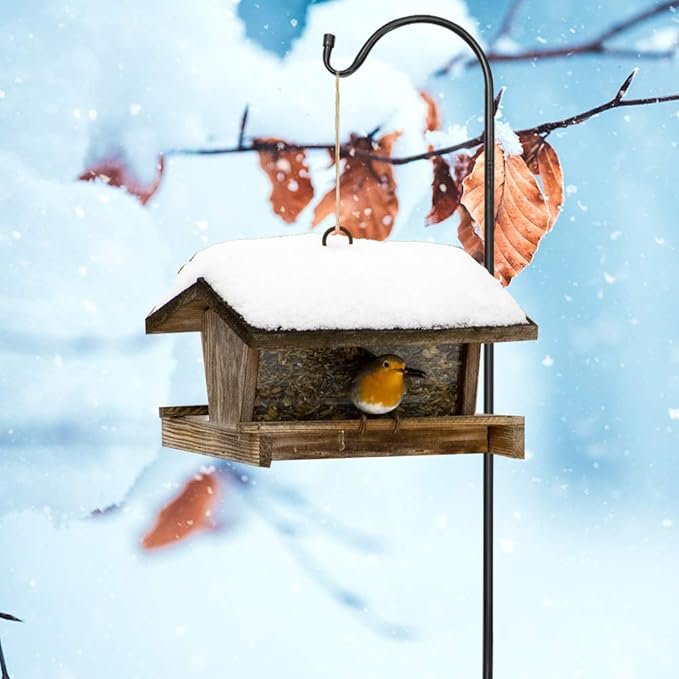 MIXXIDEA 37” Inch Heavy Duty Garden Shepherds Hooks for Outdoor Height Adjustable Plant Hangers Outdoor Shepherds Hook for Bird Feeders, Lanterns,Outdoor Décor, Plants, Wedding, Garden (37inch 8PK)