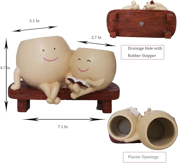 Face Pots for Plants, Cute Head Planter Flower Pots for Indoor Outdoor Plants, Modern Lady Head Vase Girl Face Planter, Unique Plant Pots, Macetas