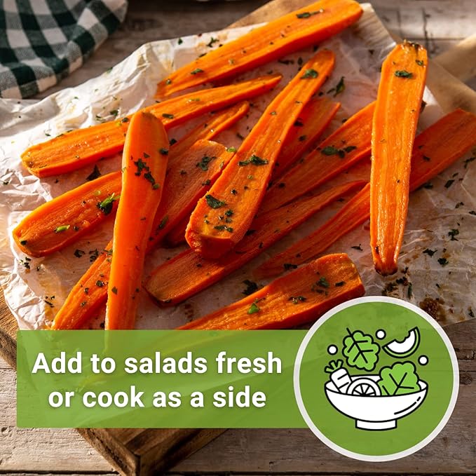 Sow Right Seeds - Scarlet Nantes Carrot Seed for Planting - Non-GMO Heirloom Packet with Instructions to Plant a Home Vegetable Garden - Indoors or Outdoor - Sweet and Vibrant Variety (1)