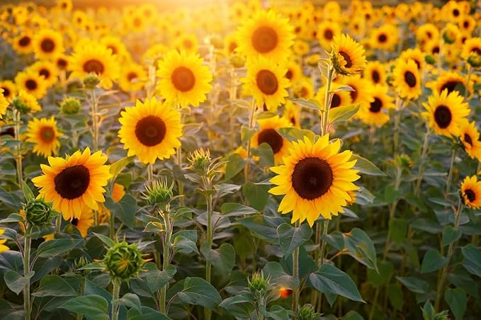 Set of Flower Seed Packets! Flower Seeds in Bulk - Great for Creating The Garden of Your Dreams! (200, Sunspot Sunflower)