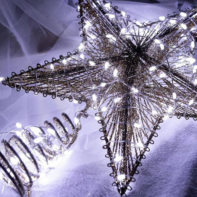 Fairy Lights Plug in,100FT 300 LEDs Waterproof Led String Lights,Twinkle Light with 8 Modes Remote for Outdoor Indoor Christmas Wedding Birthday Garden Party Decorations,Cool White