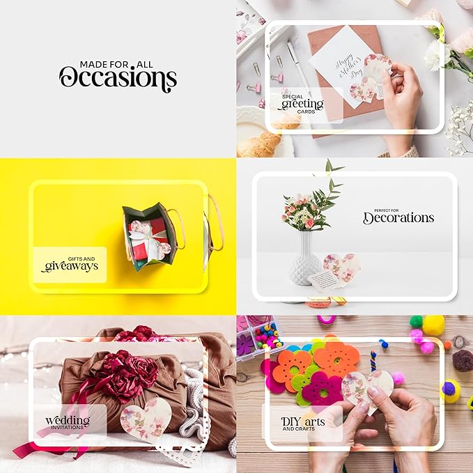 Set of 24 Pink Heart – Plantable Seed Paper for Weddings, Gifts, and Life Events