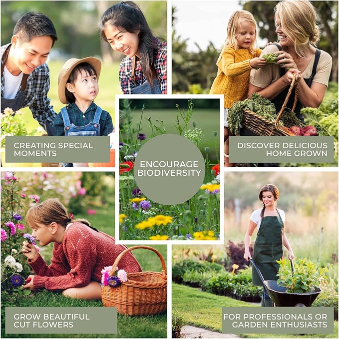 Seed Storage Box – Metal Seed Packet Organizer with Garden String and Bamboo Plant Labels. Seed Container Storage Delivering Complete Seed Saving Organization for Every Garden Lover.