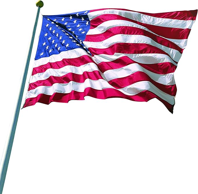 Annin Flagmakers (2380) SolarGuard Nyl-Glo American Flag, Made in USA, 15 x 25 Feet, Nylon