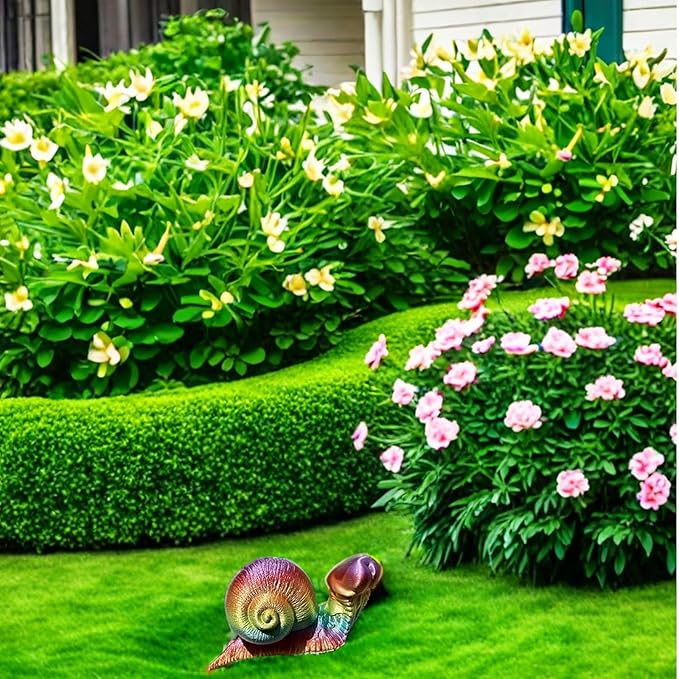 Evil Turtle Penis Outdoor Garden Statues, Funny of Tortoise Sculptures Yard Decorations Lawn Ornaments Decor Inappropriate Weird Gifts for Women Housewarming Mother's Day (Snail)