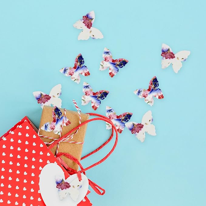 50 pcs Small Pink and Purple Butterflies – Plantable Seed Paper for Weddings, Gifts, and Life Events (#56s)