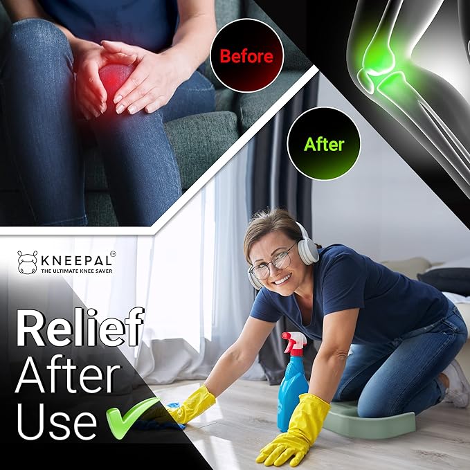 Extra Thick Garden Kneeler Pad for Gardening Baby Bath Kneeling Cushion Heavy Duty Multifunctional Knee Safety Memory Foam Mat for Mechanic Work and any Household DIY Chores, Lt. Green