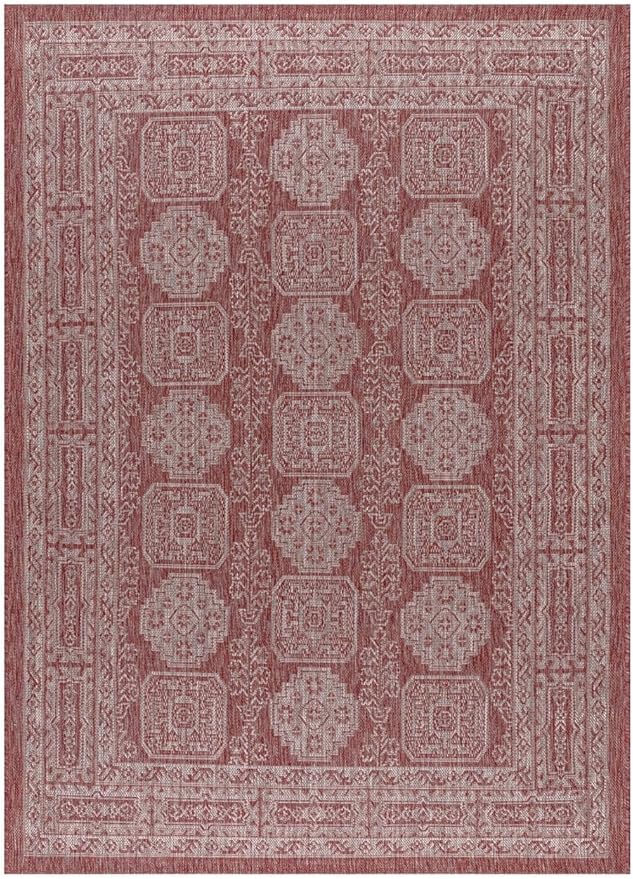 Keen Home Design Terrace Outdoor Area Rug - 12x15 Washable Indoor/Outdoor Rug for Patio, Kitchen, Balcony, Beach, Garden, Deck and Porch, Size: 12'x15'