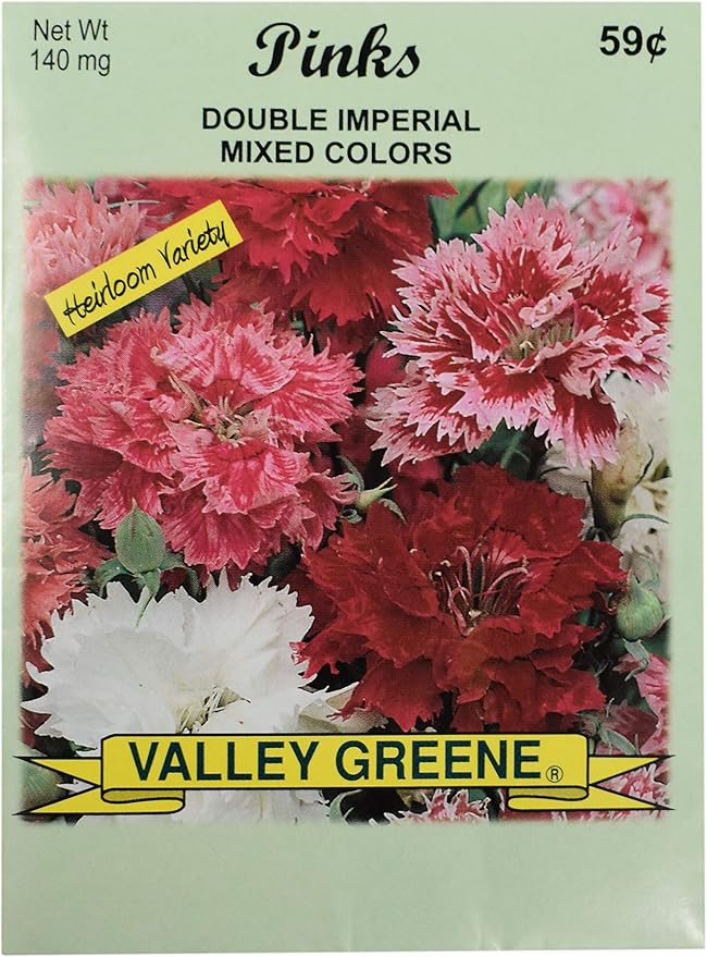 Black Duck Brand Set of 25 Pinks Double Mix Flower Seed Packets! Flower Seeds in Bulk - Great for Creating The Garden of Your Dreams! (25, Pinks - Double Imperial)