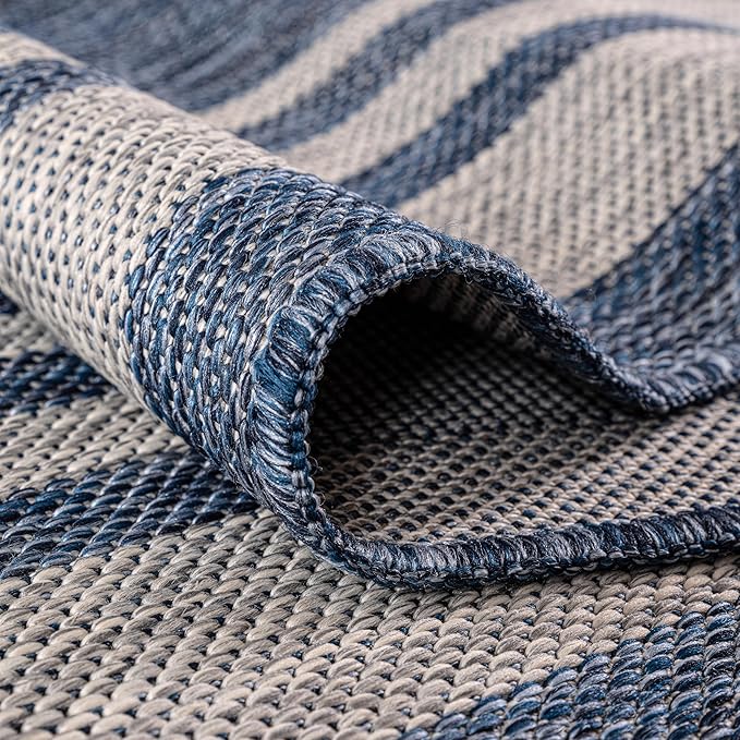 Keen Home Design Terrace Outdoor Area Rug - 5x8 Washable Indoor/Outdoor Rug for Patio, Kitchen, Balcony, Beach, Garden, Deck and Porch, Size: 5'3"x7'7"