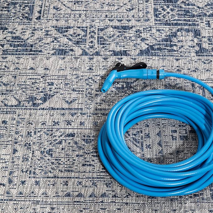 Keen Home Design Terrace Outdoor Runner Rug - 2x8 Washable Indoor/Outdoor Rug for Patio, Kitchen, Balcony, Beach, Garden, Deck and Porch, Size: 2'2"x7'7"