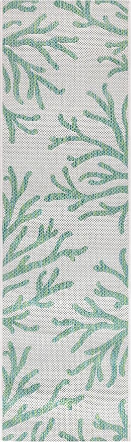 Keen Home Design Terrace Outdoor Runner Rug - 2x8 Washable Indoor/Outdoor Rug for Patio, Kitchen, Balcony, Beach, Garden, Deck and Porch, Size: 2'2"x7'7"