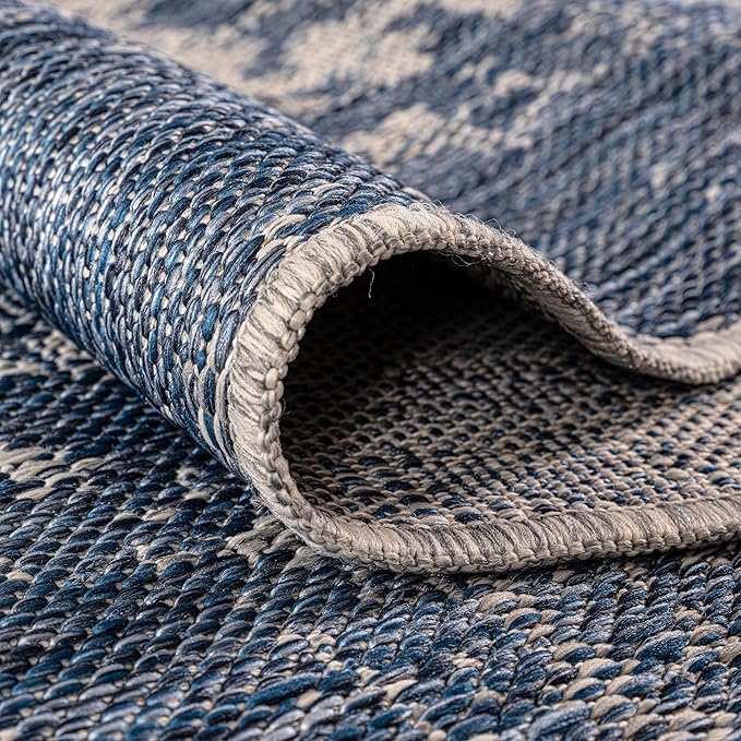 Keen Home Design Terrace Outdoor Area Rug - 10x14 Washable Indoor/Outdoor Rug for Patio, Kitchen, Balcony, Beach, Garden, Deck and Porch, Size: 10'x14'