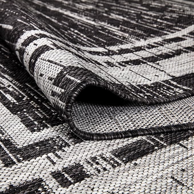 Keen Home Design Outdoor Runner Rug - 2x8 Washable Indoor/Outdoor Rug for Patio, Balcony, Kitchen, Garden, Beach, Deck and Porch. Size: 2'2" x 7'7"