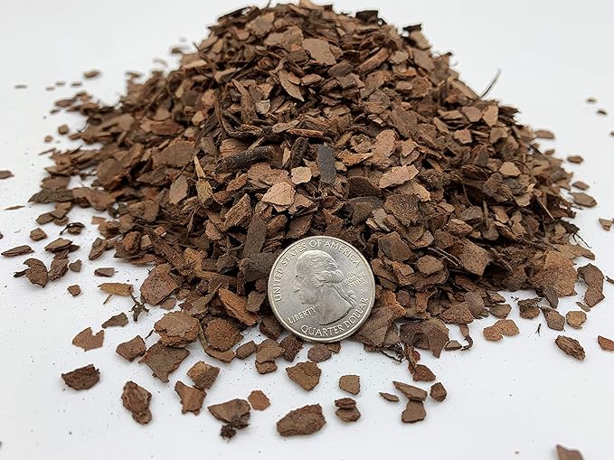 Pine Bark Nugget Fines | 2qt | ΒΌβ Particle Size | Great for Bonsai, Succulents, Cactus, Orchids| The Bonsai Supply