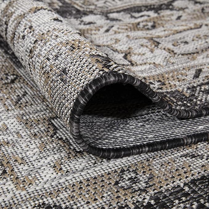 Keen Home Design Terrace Outdoor Runner Rug - 2x8 Washable Indoor/Outdoor Rug for Patio, Kitchen, Balcony, Beach, Garden, Deck and Porch, Size: 2'2"x7'7"