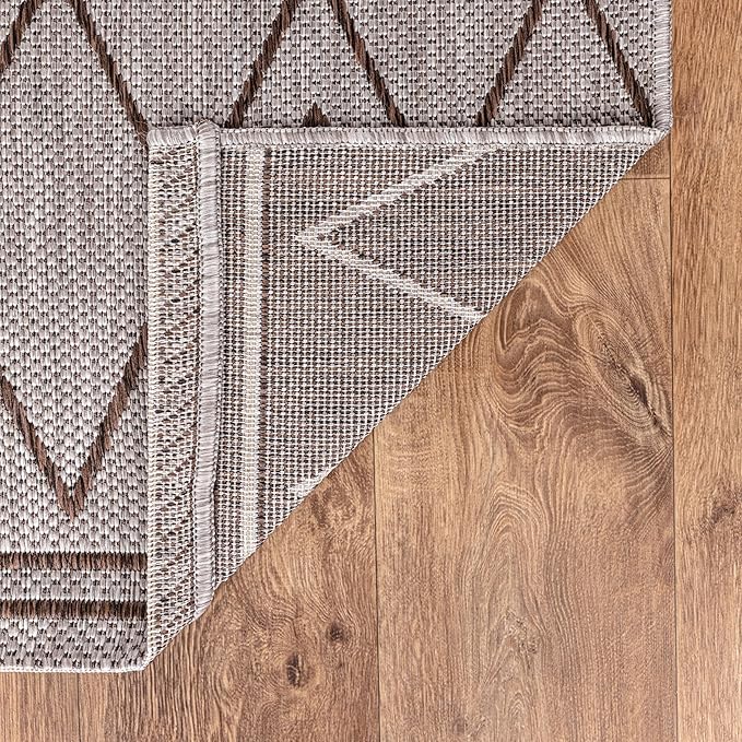 Keen Home Design Terrace Outdoor Throw Rug - 3x5 Washable Indoor/Outdoor Rug for Patio, Kitchen, Balcony, Beach, Garden, Deck and Porch, Size: 3'x5'