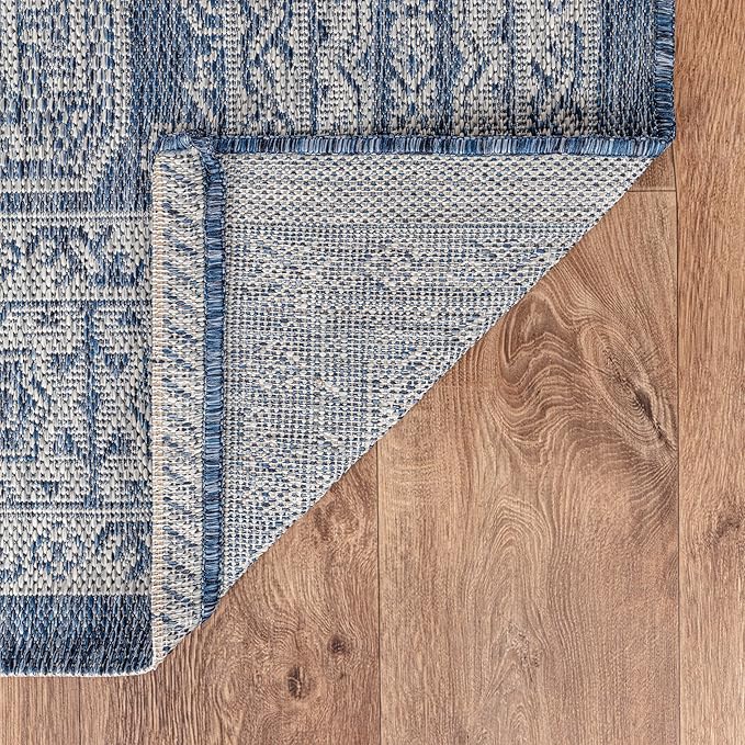 Keen Home Design Terrace Outdoor Area Rug - 8x10 Washable Indoor/Outdoor Rug for Patio, Kitchen, Balcony, Beach, Garden, Deck and Porch, Size: 7'7"x10'