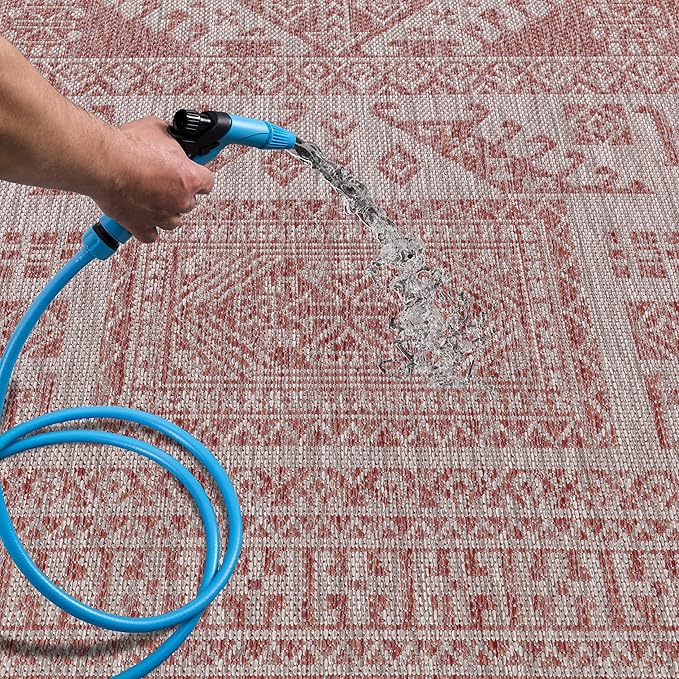 Keen Home Design Terrace Outdoor Area Rug - 12x15 Washable Indoor/Outdoor Rug for Patio, Kitchen, Balcony, Beach, Garden, Deck and Porch, Size: 12'x15'