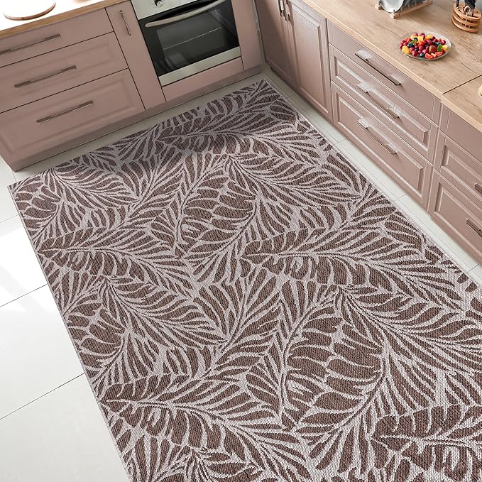 Keen Home Design Terrace Outdoor Area Rug - 12x15 Washable Indoor/Outdoor Rug for Patio, Kitchen, Balcony, Beach, Garden, Deck and Porch, Size: 12'x15'