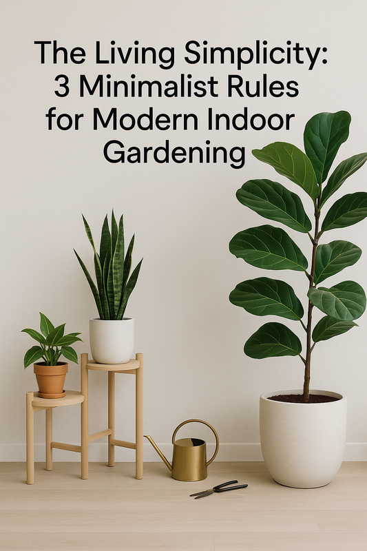 The Living Simplicity: 3 Minimalist Rules for Modern Indoor Gardening