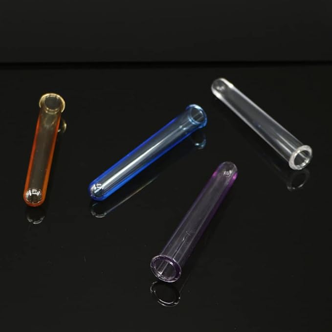 9Pcs Clear Test Tubes for Plant Propagation Station Hydroponic/Flowers for Home Office Desktop Decoration (9Pcs Clear Test Tubes)