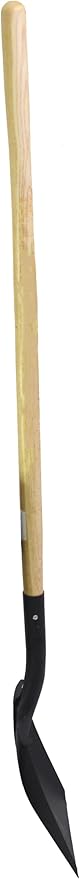 Emsco Group Workforce Tools Square Point Shovel - Sturdy 48” Wooden Handle - Heavy Duty 16 Gauge Steel Head