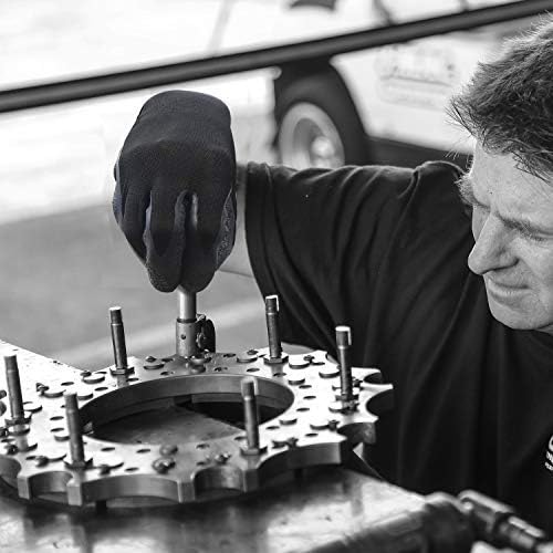 Evridwear Crinkle Latex Rubber Hand Coated Safety Work Gloves for Men Women General Multi Use Construction Warehouse Gardening Assembly Landscaping (S-Size) 120 Pairs Pack