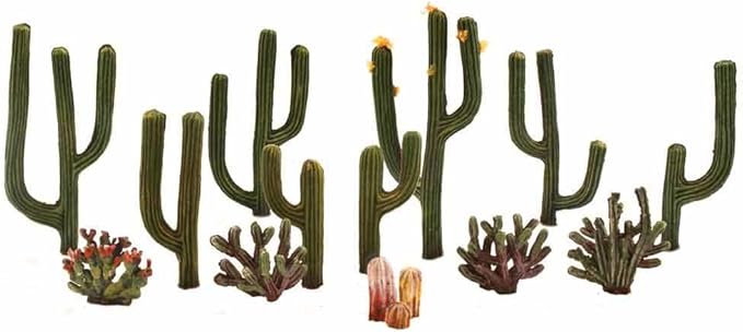 Woodland Scenics Plastic Cactus Plants 0.5-inch to 2.5-inch