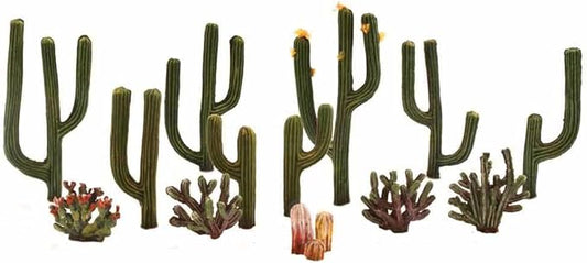 Woodland Scenics Plastic Cactus Plants 0.5-inch to 2.5-inch