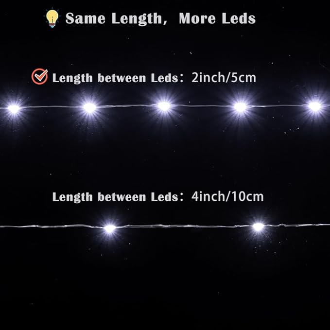 Fairy Lights Plug in,100FT 600 LEDs Waterproof String Lights,Twinkle Light with Remote for Outdoor Indoor Christmas Wedding Birthday Garden Party Decorations,2 Inch Space,Cool White