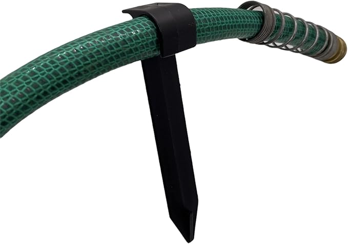 EMBerg Outdoor Drip Irrigation Tubing Garden Soaker Hose Hold-Down Anchor Stakes to Keep Your Hose Secured to The Ground - Great for Robotic Lawn Mowers! (10 Count)