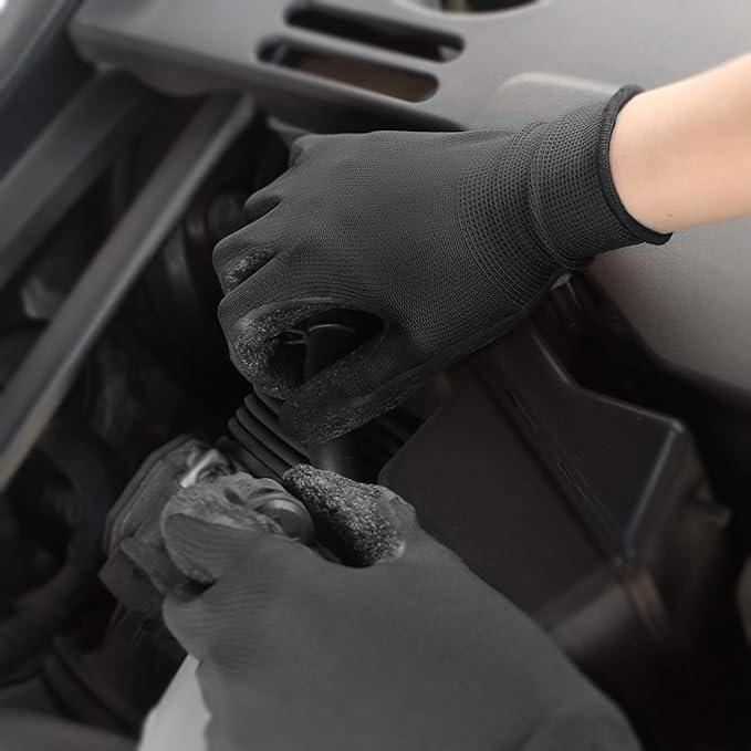 Evridwear Crinkle Latex Rubber Hand Coated Safety Work Gloves for Men Women General Multi Use Construction Warehouse Gardening Assembly Landscaping (XXL-Size) 120 Pairs Pack