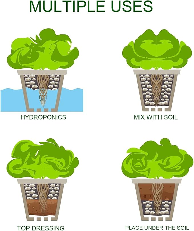 Organic Pumice for Bonsai and Horticultural 100% Natural (2 gallons, 1/2 inch)