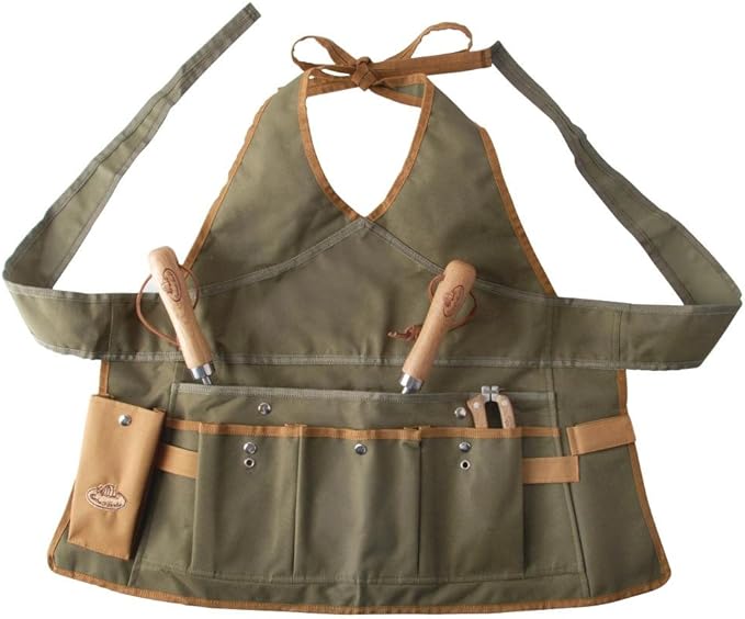 Esschert Design unisex adult gardening aprons, Olive Green, One Size US