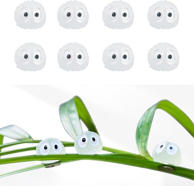 8pcs Plants Magnets Tiny Dust Bunnies Pins Charms Funny Potted Plant Safe Magnets Cute House Plant Accessories,Christmas Decoration Gift for Plants Lovers