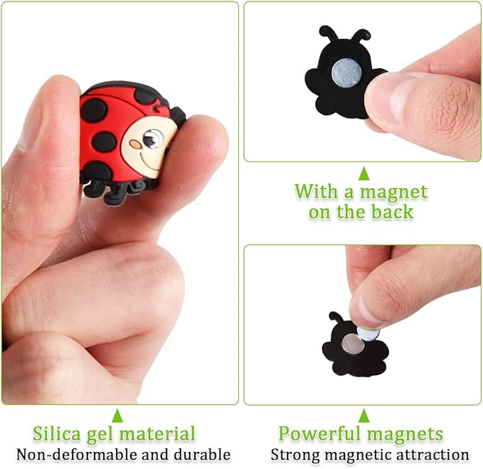 6 Pcs Funny Plant Magnets Decor, Cute Plant Magnet Gift for Potted Plants, Unique Gifts for Plant Lovers, Perfect Plants Accessories - Add Personality to Plants and Make You Smile Live