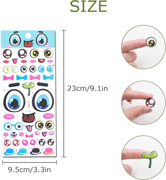 80 PCS Cute Plant Eyes for Potted Plants, Stereoscopic Eye Sticker, Perfect Indoor Plant Accessories, Ideal Unique Gifts for Plant Lovers