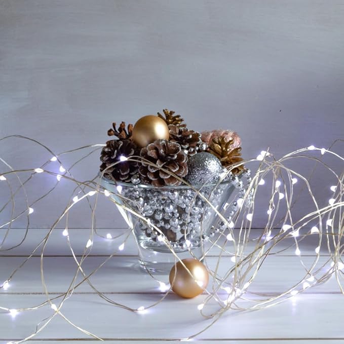 Fairy Lights Plug in,66FT 200 LEDs Waterproof Led String Lights,Twinkle Light with 8 Modes Remote for Outdoor Indoor Christmas Wedding Birthday Garden Party Decorations,Cool White