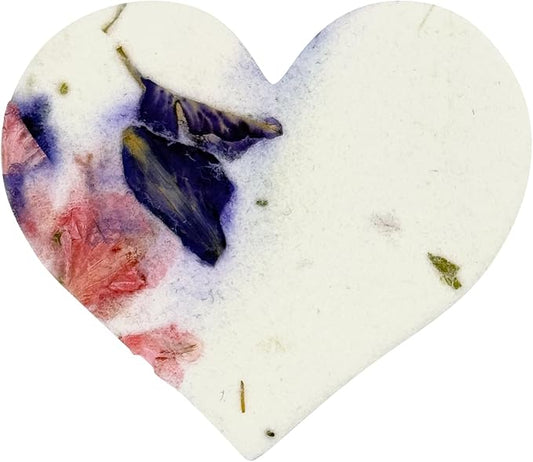 50 pcs Small Purple Hearts – Plantable Seed Paper for Weddings, Gifts, and Life Events (#45s)