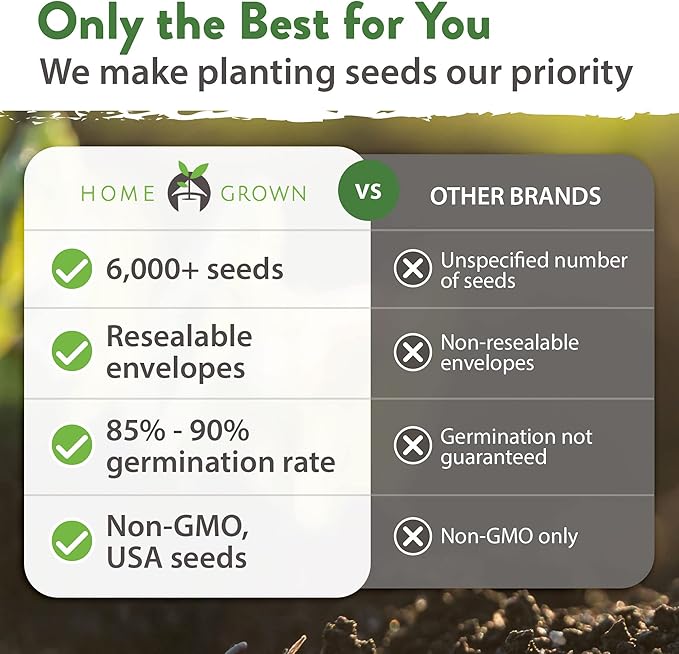 HOME GROWN 12 Winter Vegetable Seeds - Heirloom, Non-GMO Fall & Winter Vegetable Seeds for Planting Home Garden: Bean, Beet, Broccoli, Cabbage, Carrot, Cauliflower, Kale, Parsnip, Squash, Chard & More