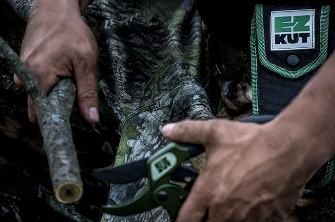 EZ Kut Original Ratcheting Pruner Sheath, 8.5 Inches, Made from Molded Ballistic Nylon, Black and Pink