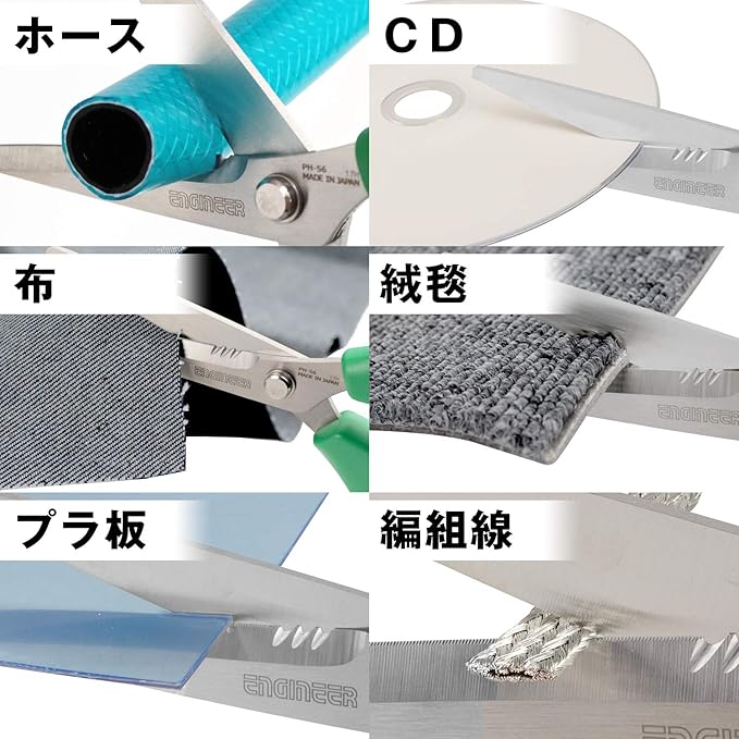 Engineer Best Versatile High Performance Combination Scissors W/Micro-Serrations Holds the Object without slippage such as Kevlar, Aramid Fiber, Plastic Plate, Etc. (Red)