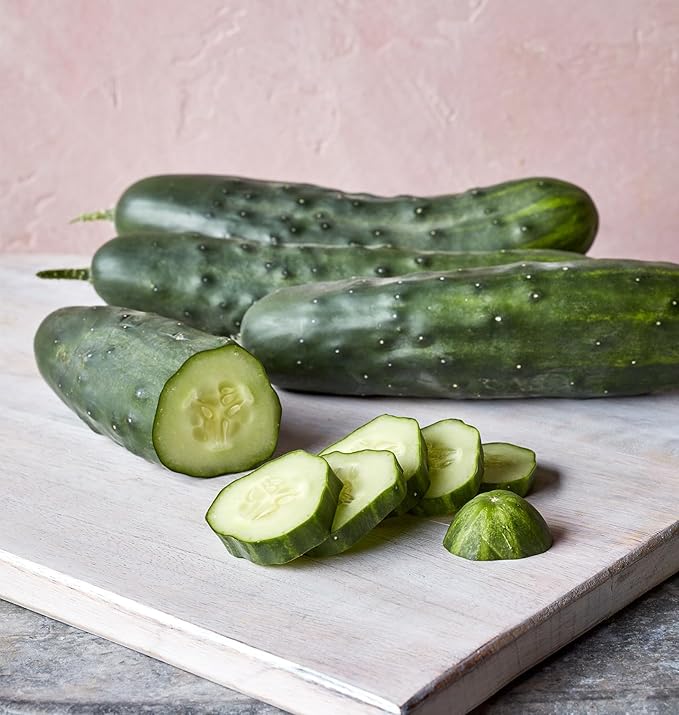Burpee 'Marketmore 76' Slicing Cucumber Seeds, 125 Non-GMO seeds, Heirloom