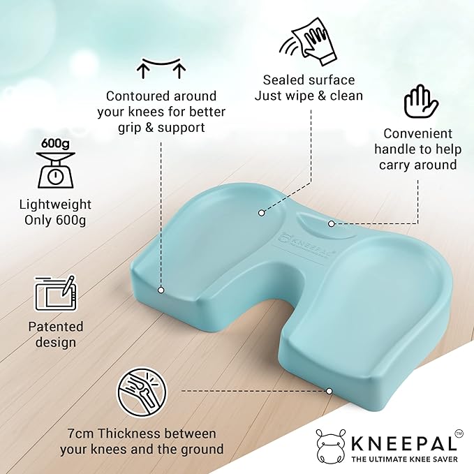 Extra Thick Garden Kneeling Pad Gardening Tools Foam Kneeling Pad Knee Pads for Men Gardening Gifts for Women Kneeling Pads Extra Thick Work Van Accessories Knee Pads for Work -Aqua